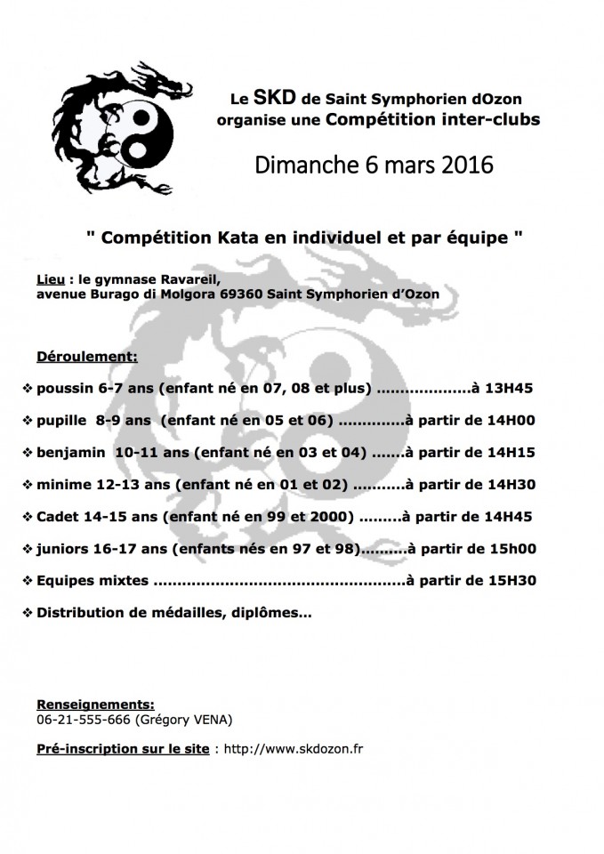 affiche interclub SKD